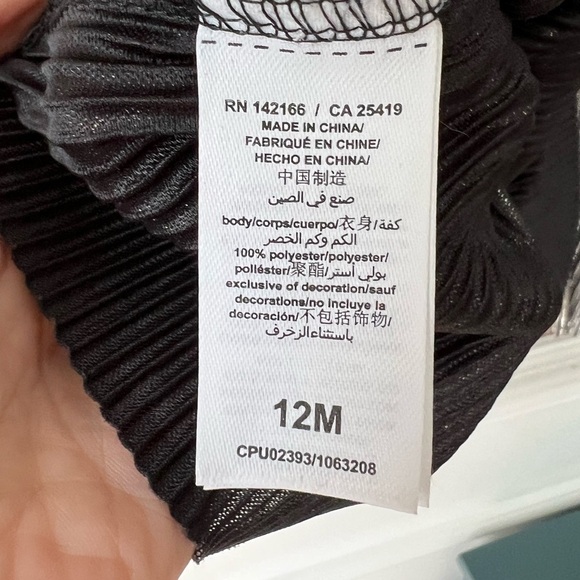 Habitual Baby Girls Silver Long Sleeve Party Dress w/ Matching diaper Cover - Picture 5 of 6